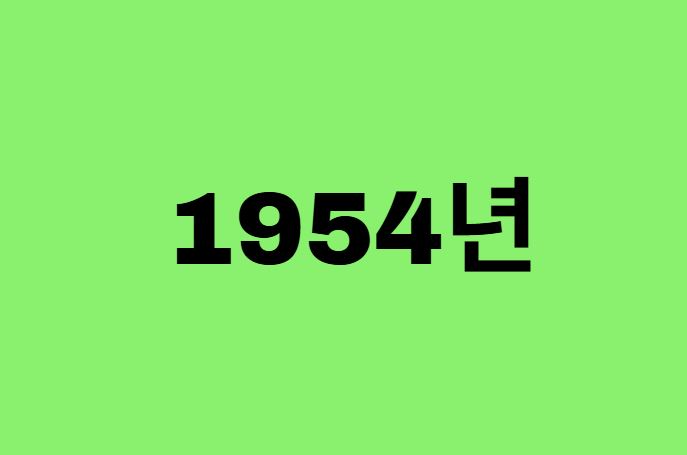54년생, 1954년에 태어난 연예인